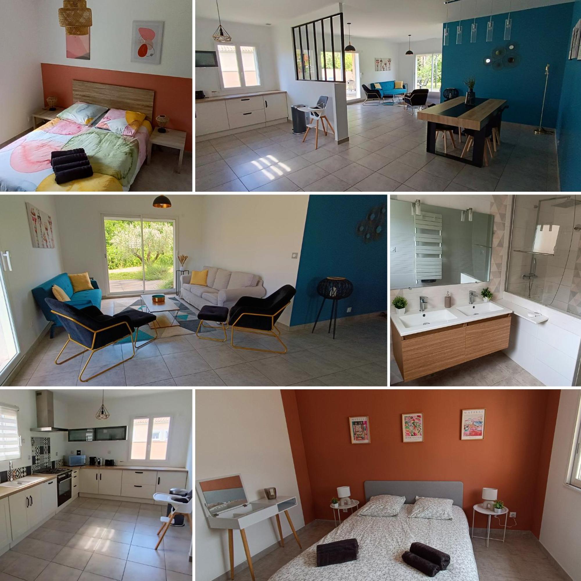 La Villa Lyne - Villa Moderne 4 Chambres 8 Personnes Clim Lèzan Εξωτερικό φωτογραφία